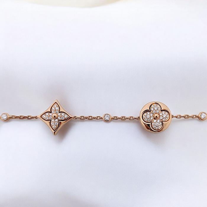 Colour Blosoom Diamond Bracelet 18K / Diamond Jewelry-98GBD122100AB-HT