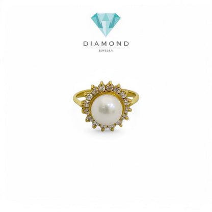 Set Mas Mutiara 23 Lady Diana circle round pearl-Diamomd Jewelry