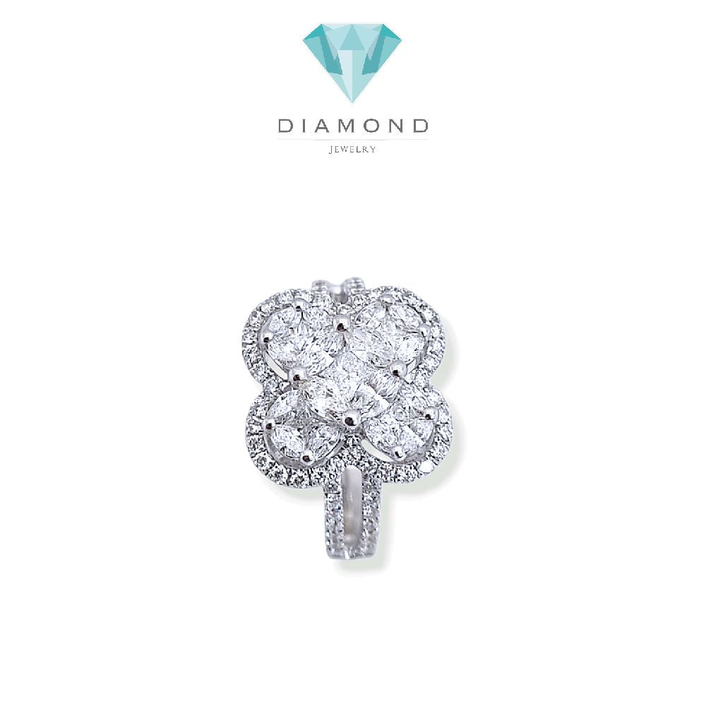 Flower Diamond Ring 18K / Cincin Bunga Diamond Jewelry / 4CB1335PP