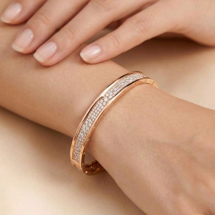 Bvlgari Zero 1 Rock Bangle 18K / Diamond Jewelry / GBD865000ABLS