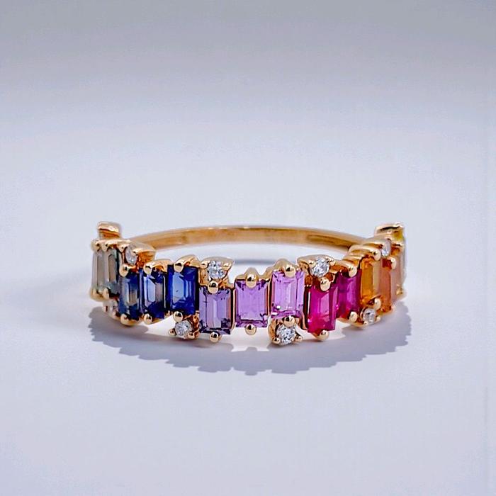 Cincin Berlian Pelangi 18K / Diamond Jewelry 387BC2800LS HT