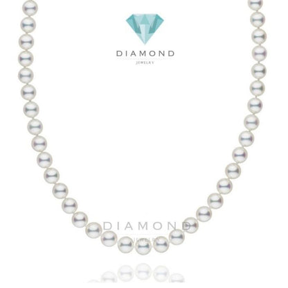Bundle Pearl Akoya necklace 8-9 mm grade aaa -Diamond Jewelry-1KMWP1244WP