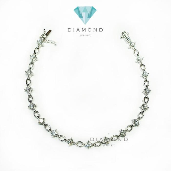 Diamond Bangle - Gelang Berlian - Diamond Jewelry - White 03030412