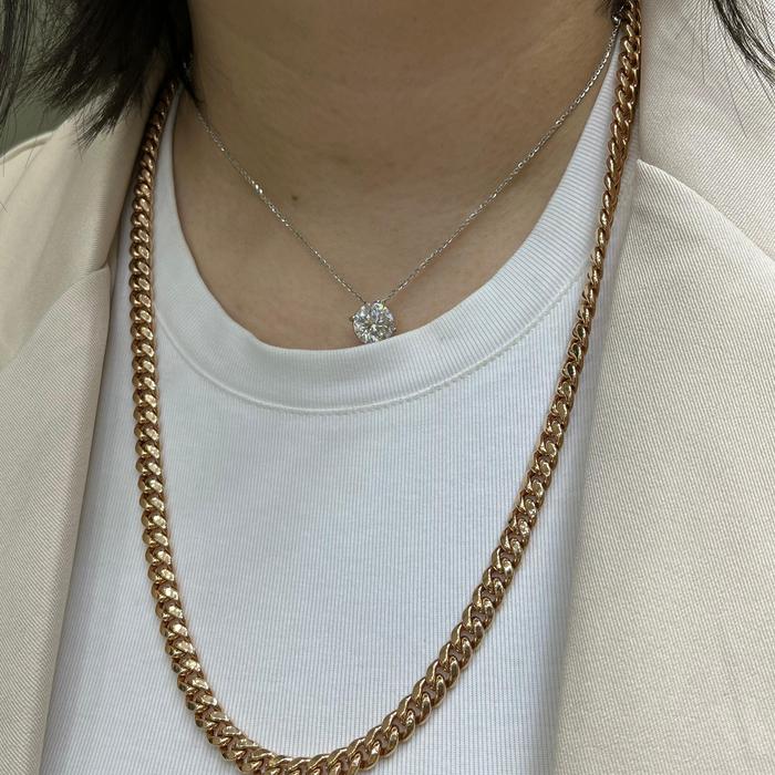 Omega necklace choker 4mm 18 cm Diamond Jewelry