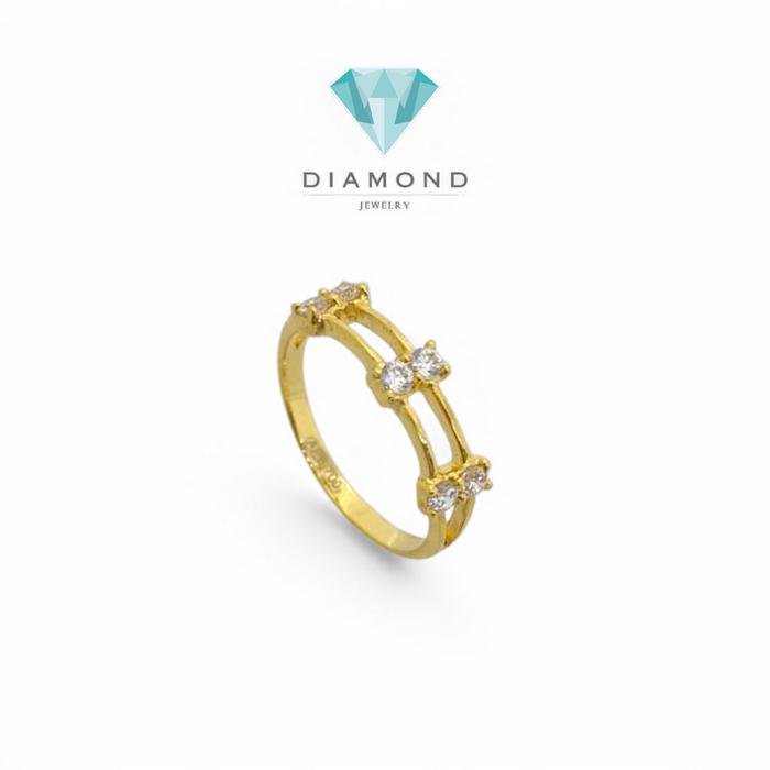 Cincin Mas 2 Baris 23K/ cincin mas 2 row/Diamond Jewelry