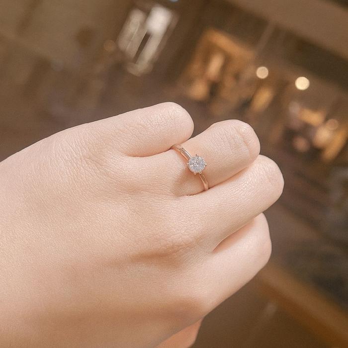 Cincin Mas Rose Gold Solitaire-Diamond Jewelry-415CMS140LS-HT