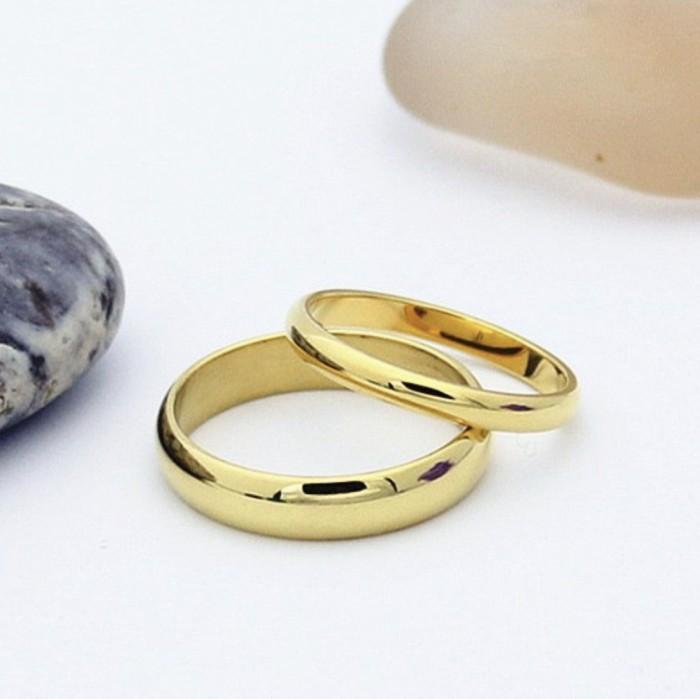 Cincin Couple Emas Polos/Wedding Ring 700K Diamond Jewelry-425CMS106LS-426CMS105LS-HT