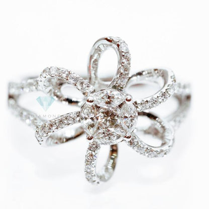 Flower Diamond Ring - Cincin Berlian - Diamond Jewelry -01010511