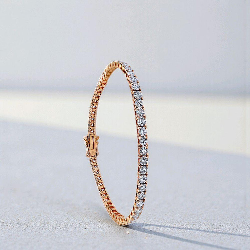Tennis Diamond Bracelet 18K / Gelang Berlian Tennis 18K / Diamond Jewelry - 3GB4900PGK