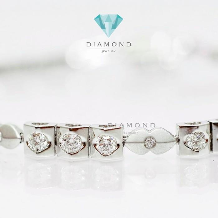 Diamond Bangle - Gelang Berlian - Diamond Jewelry - White 03030426