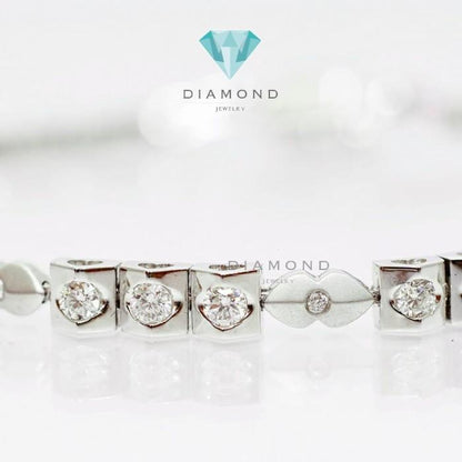 Diamond Bangle - Gelang Berlian - Diamond Jewelry - White 03030426