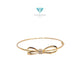 Gold Ribbon Bangle 16K / Gelang Emas Pita 16K / Diamond Jewelry / 466GMS420LS