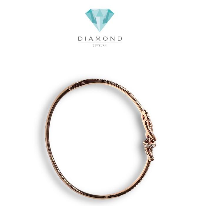Bracelet Hinged 18K / Diamond Jewelry-401GBDDM10366LS-HT
