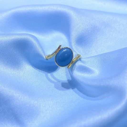 Turqoise 23K Gold Ring Diamond Jewelry