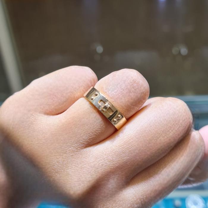 Kelly Ring Gold 18K/Cincin Emas Fashion 18K / Diamond Jewelry-366CBD610RY-HT