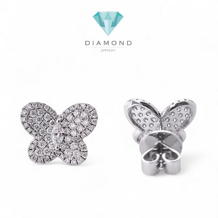 Butterfly Diamond Earrings / Diamond Jewelry