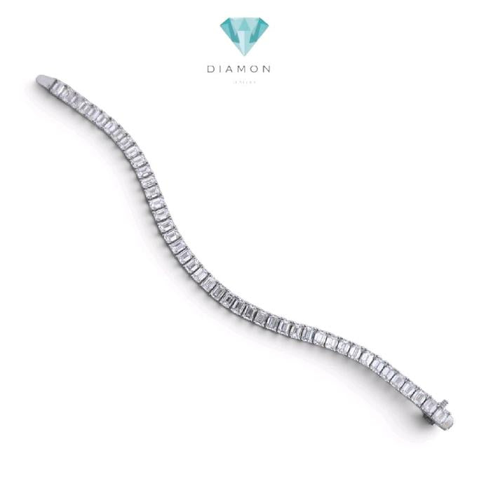 Baguette Diamond Bracelet 18K / Gelang Berlian Baguette 18K / Diamond Jewelry / 9GB14000PGK