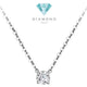 Solitaire Aurora Diamond Necklace 18K-Diamond Jewelry-13KB650LS-HT
