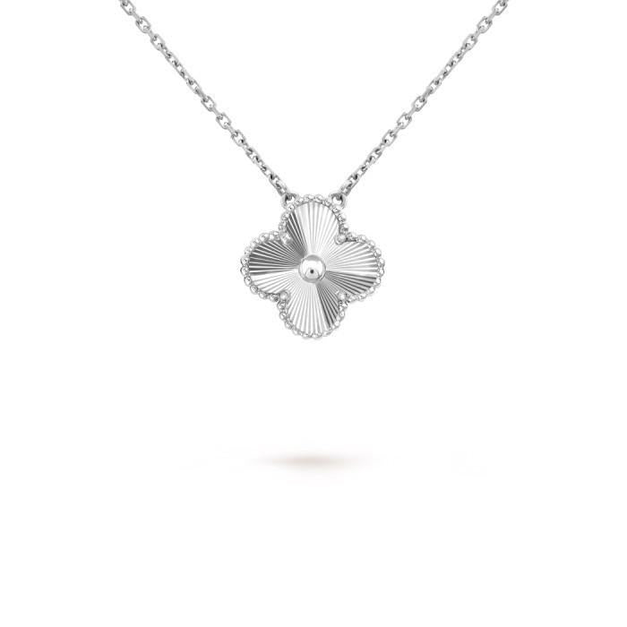 Clover Necklace Gold Vintage 18K Diamond Jewelry-388KBD3000LS-(1100HT)