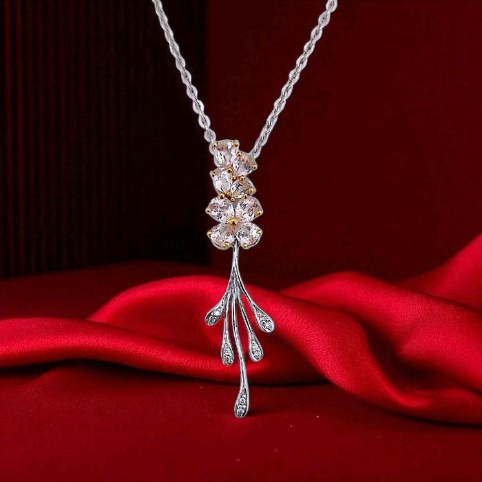 Liontin Flower Margonite Diamond 18K / Diamond Jewelry 11LBGT267WP-HT