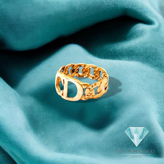 Cincin Emas Model Huruf CD-381CMS239LS-HT