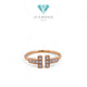 Double T Diamond Ring Rose Gold 18K/ Diamond Jewelry-79CBD39800AB-HT