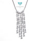 Long Diamond Necklace 18K / Diamond Jewelry