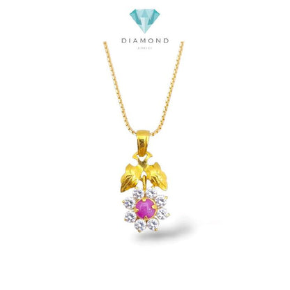 Flower Gold Pendants 23K / Liontin Emas Bunga 23K / Diamond Jewelry / 194LMSWP2