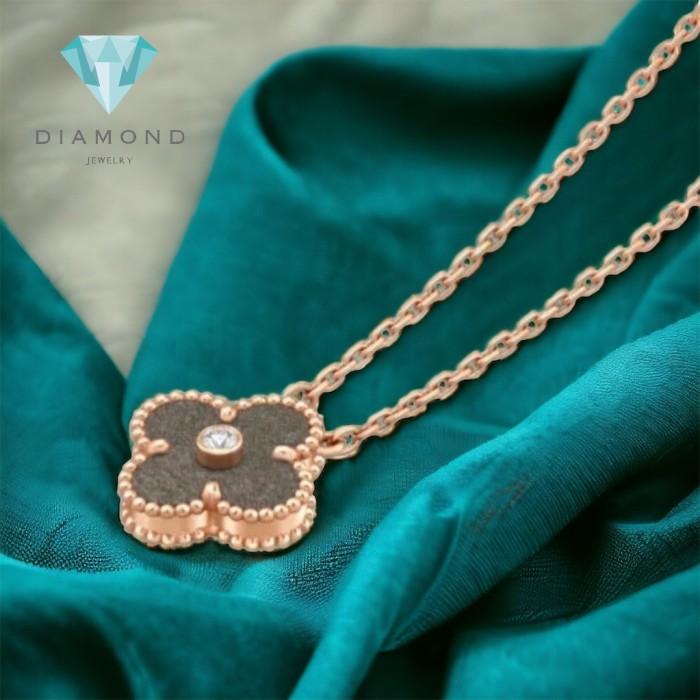 VCA diamond necklace 18k rose gold-Diamond Jewelry