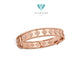 VCA Perlee Diamond Bangle with 18 K Rose Gold Diamond Jewelry