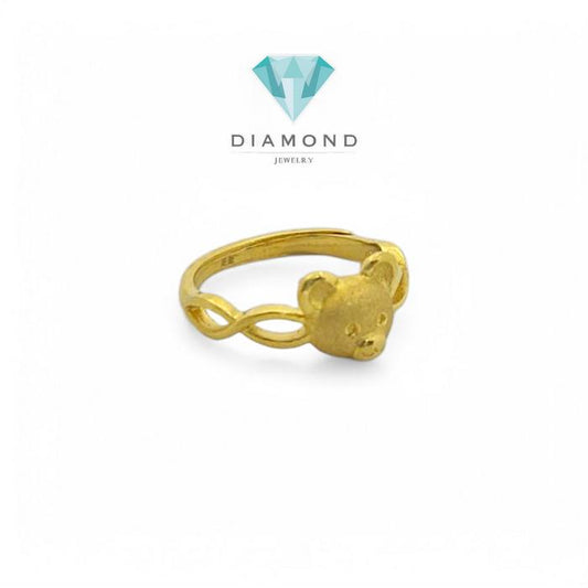 Cincin Mas Bear 24K-Diamond Jewelry