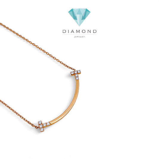 Smile Diamond Necklace 18K / Kalung Berlian Senyum 18K / Diamond Jewelry 132KBD66000AB -HT