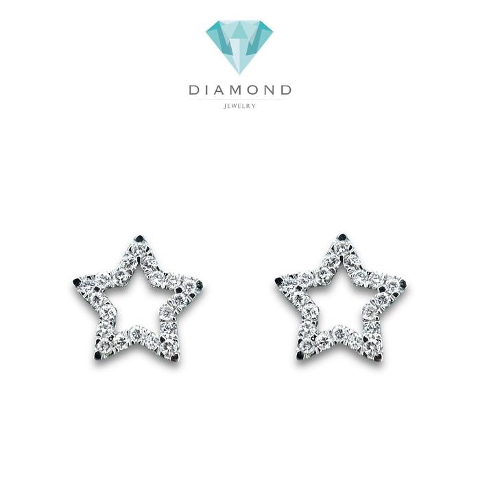 Star Diamond Earring/ Anting Bintang 18K/ Diamond Jewelry