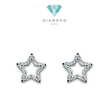 Star Diamond Earring/ Anting Bintang 18K/ Diamond Jewelry