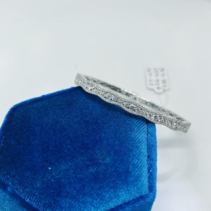 Pave Wave Diamond Bangle 18K Gold Diamond Jewelry
