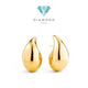 Bola Anting Emas 700K Jepit-Diamond Jewelry-135AMSLS-HT