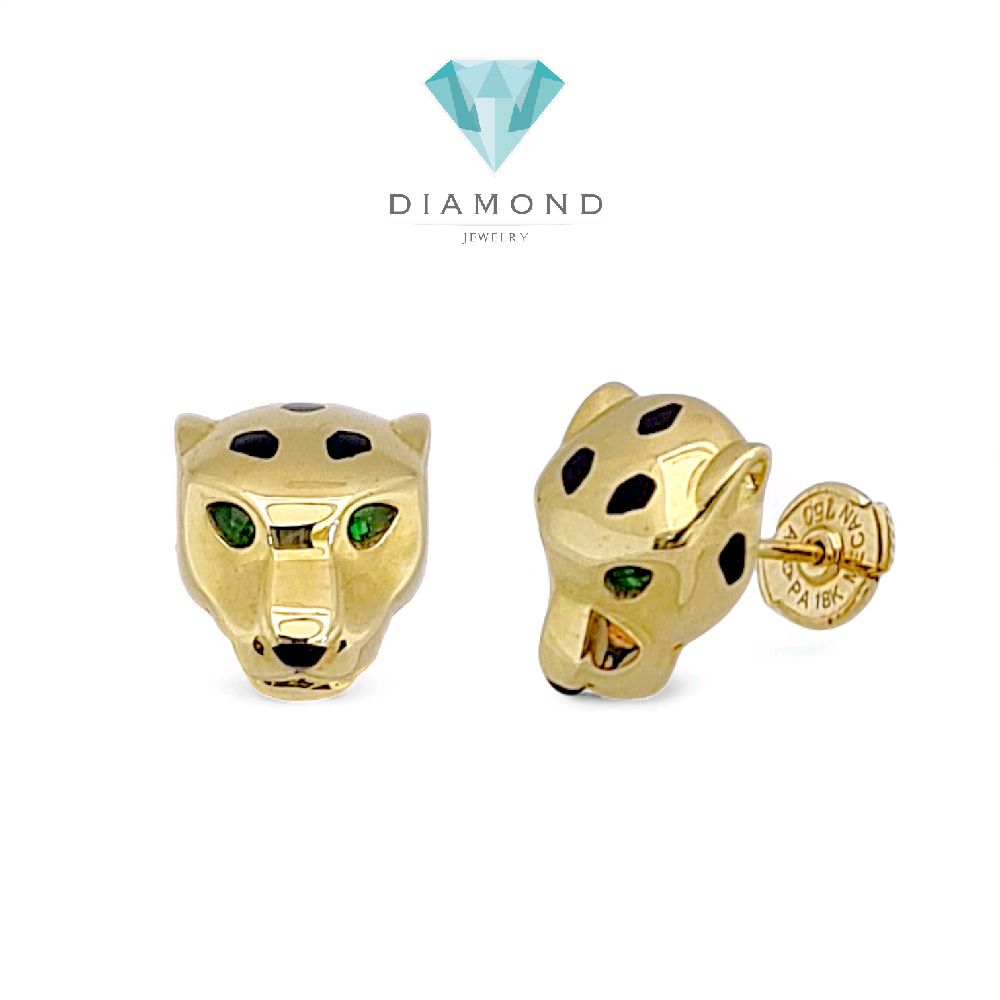 Panther Earring 18K / Anting Panther 18K / Diamond Jewelry 399ABD723RY - HT