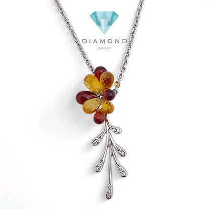 Liontin Flower Diamond 18K / Diamond Jewelry 13LBGT135WP-HT