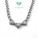 Diamond Heart Necklace 18K  koye / Diamond Jewelry