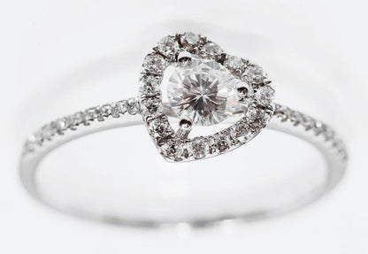 Diamond heart ring- Cincin Berlian - 01050539 - Diamond Jewelry