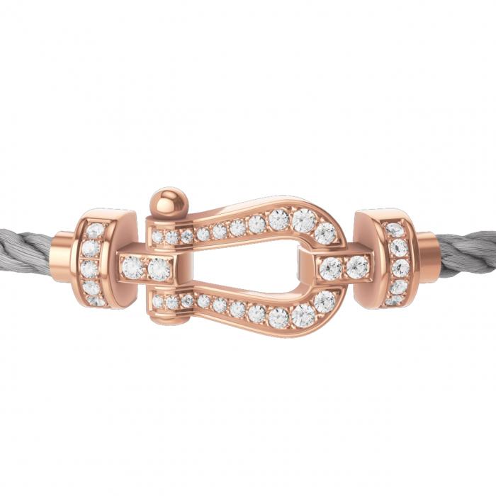 Fred medium custom Diamond 18K gold bracelet Diamond Jewelry