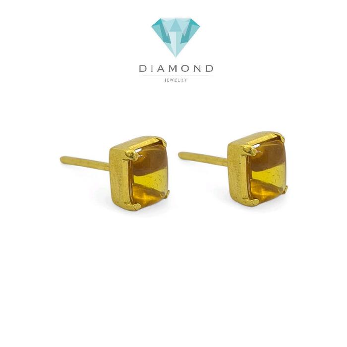 Anting Batu Kuning 23K-Diamond Jewelry-309AMSWP4