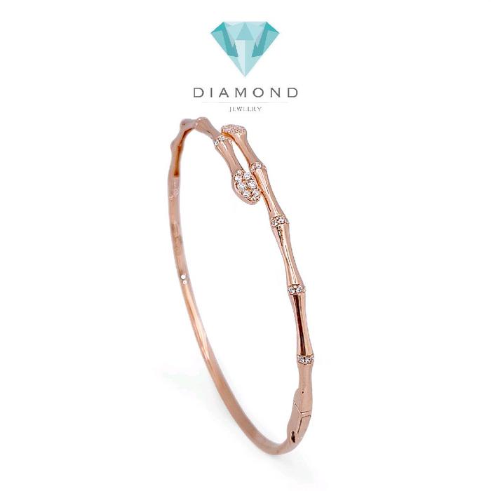 Bamboo Gold Bracelet 750K / Gelang Emas Bamboo 750K / Diamond Jewelry-HT-441GMS456LS