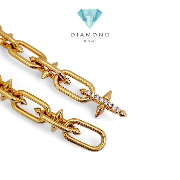 Hardware Titan Diamond Bracelet 18K / Gelang Rantai Titan Berlian 18K /Diamond Jewelry 134GBD452000AB-HT