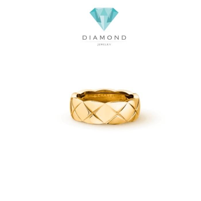 Coco rush quilt 18 K Rose Gold ring Diamond Jewelry-HT