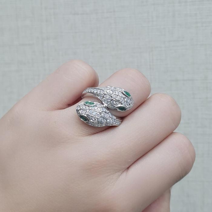 Serpenti Diamond Ring 18K / Diamond Jewelry-99CBD120000AB-HT