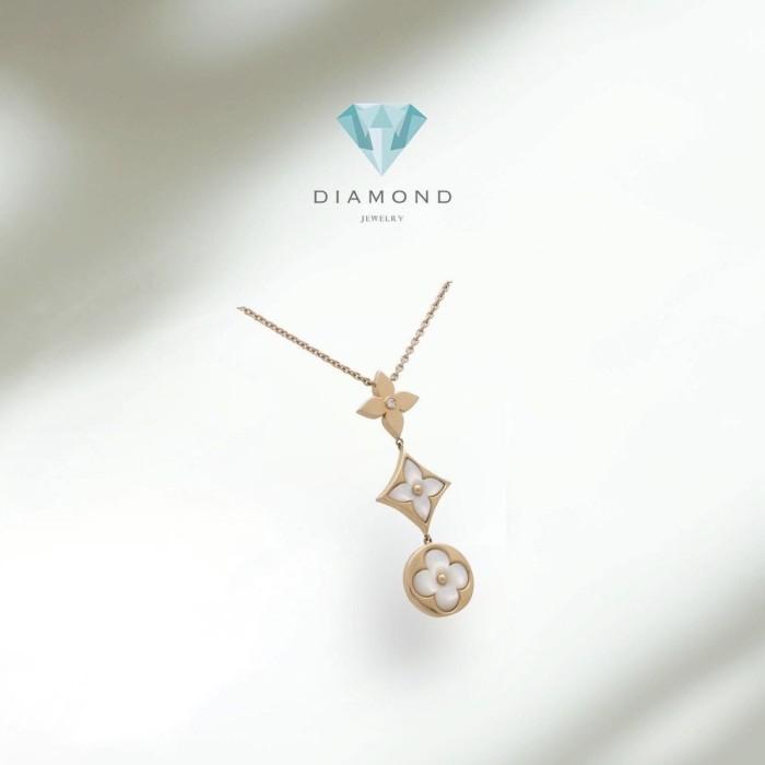 Flower Necklace 18K Gold MOP 3 Susun-Diamond Jewelry-23KBAB3200LSCH