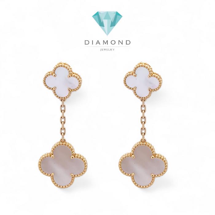 MOP Magic Alhambra Earrings / Diamond Jewelry