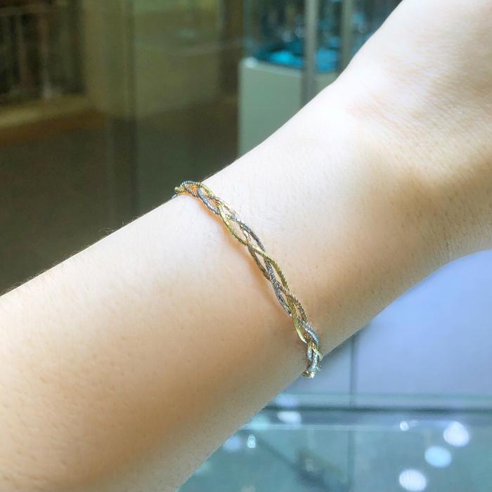 Gelang Emas Tali 3 Color 750K-Diamond Jewelry-298GMSLS-HT
