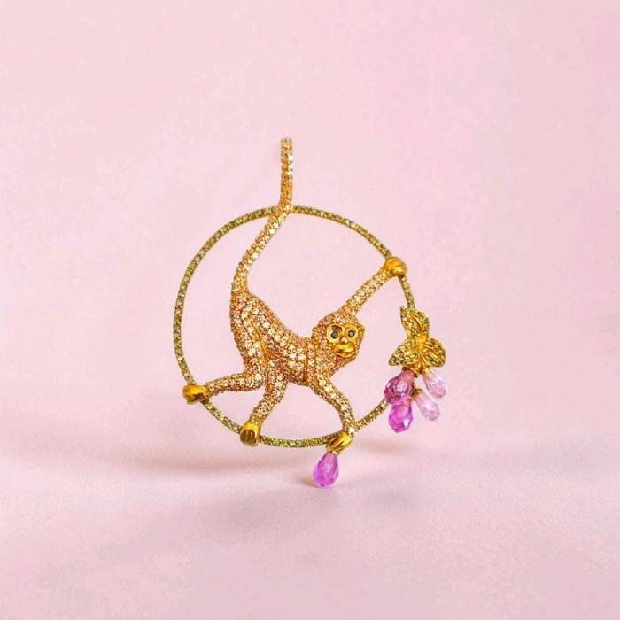 Gold Animal Pendant 18K / Liontin Emas Hewan 18K / Diamond Jewelry / 30LM10WP